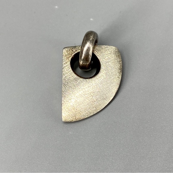Vintage Modernist Sterling Silver OOAK Abstract Pendant - Picture 6 of 14